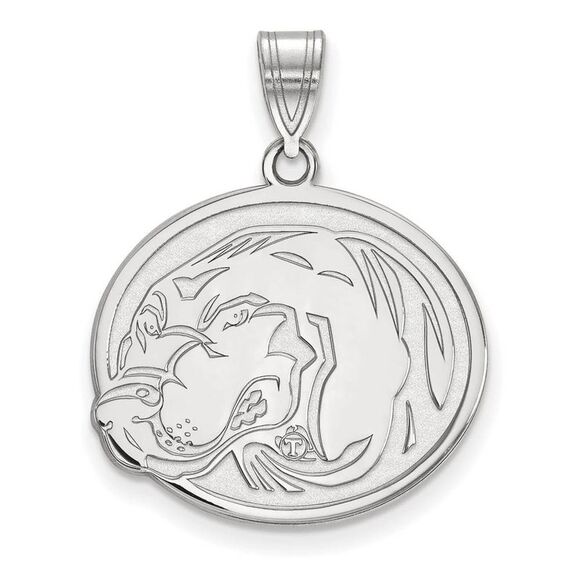 Pendentif Lettre T Université Tennessee Argent Massif 925 - Collier 18 Pouces